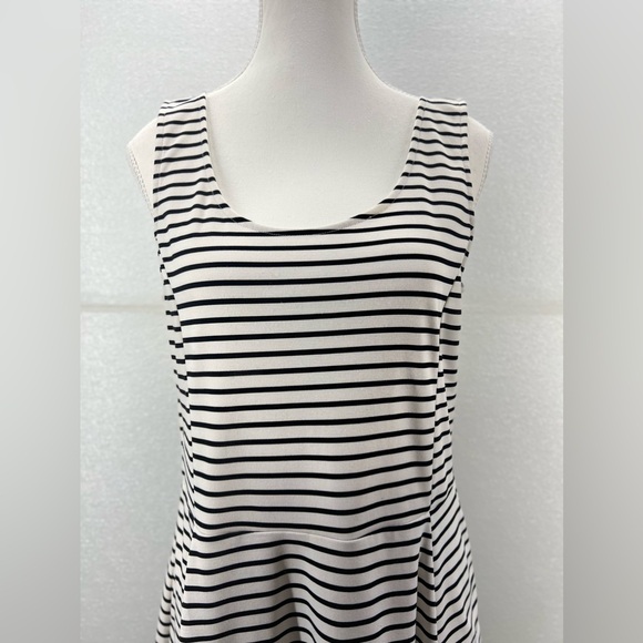 H&M Divided Short, Striped Tank Dress Black and White SIZE 14 - Picture 4 of 17